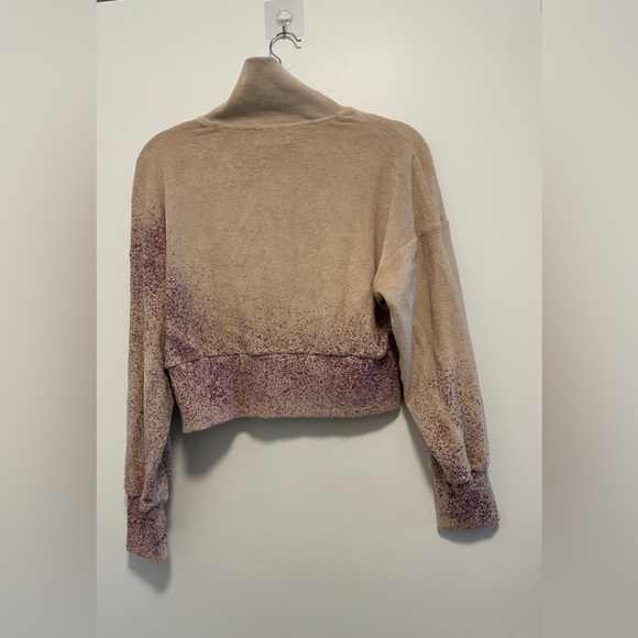 Splashed Cropped Sweatshirt - Picture 2 of 4